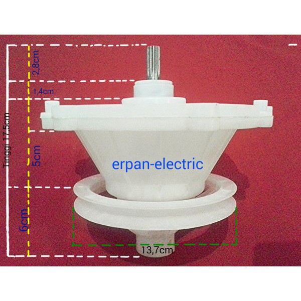 GEAR BOX MESIN CUCI LG 2 TABUNG