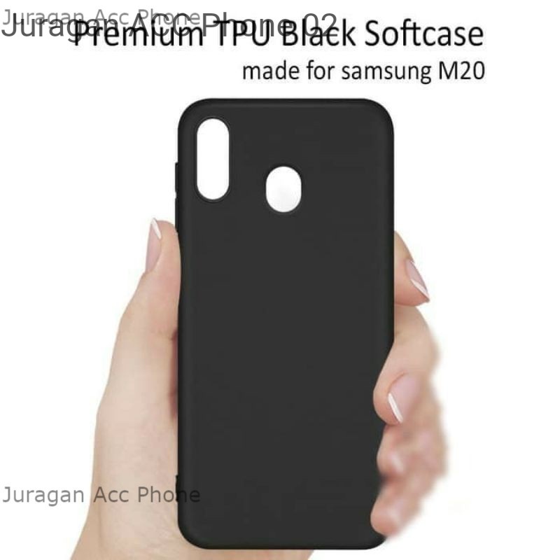 Soft Case Blackmatte Samsung Galaxy M20 Casing Silikon  Black Matte Hitam Samsung Galaxy M20 Terbaik