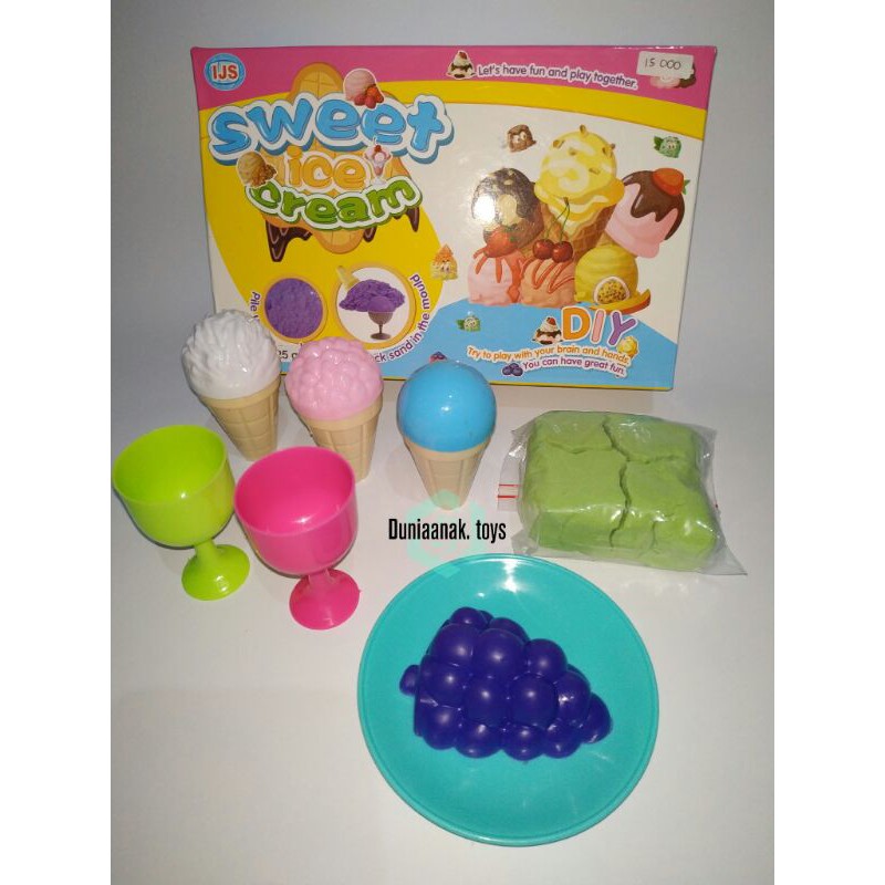 MAINAN PASIR CETAK ES KRIM
