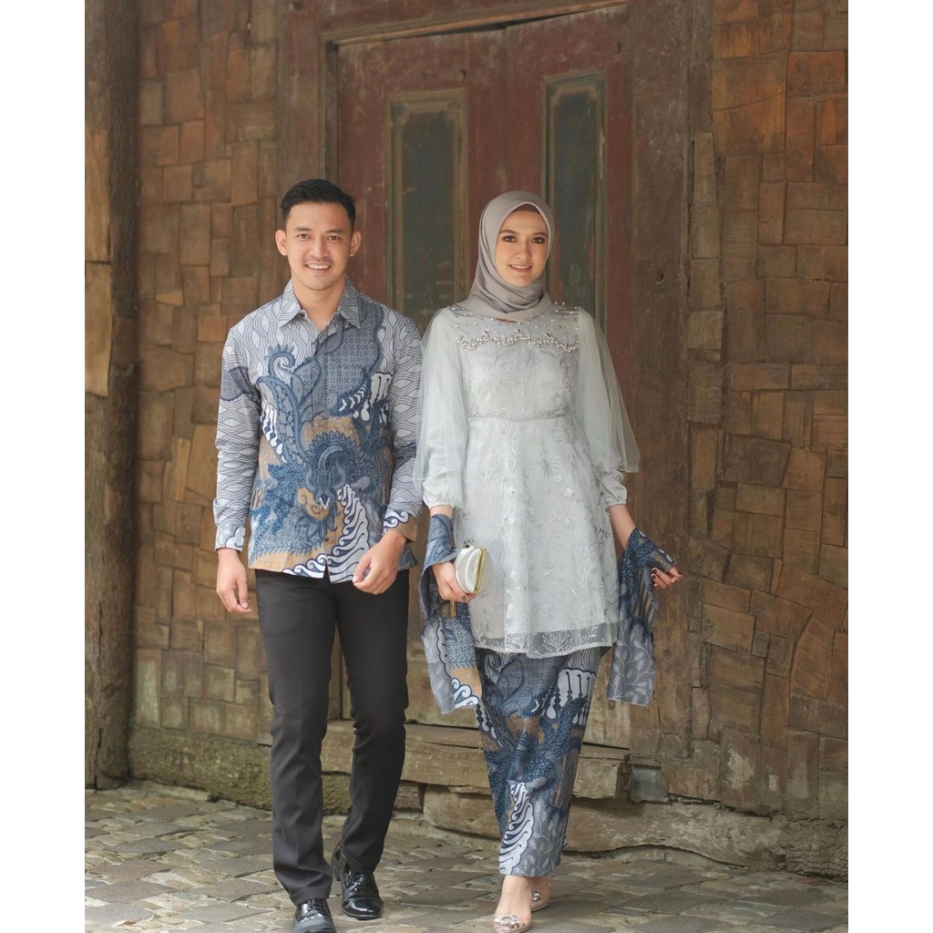SET COUPLE LUNA TUNIK GREY