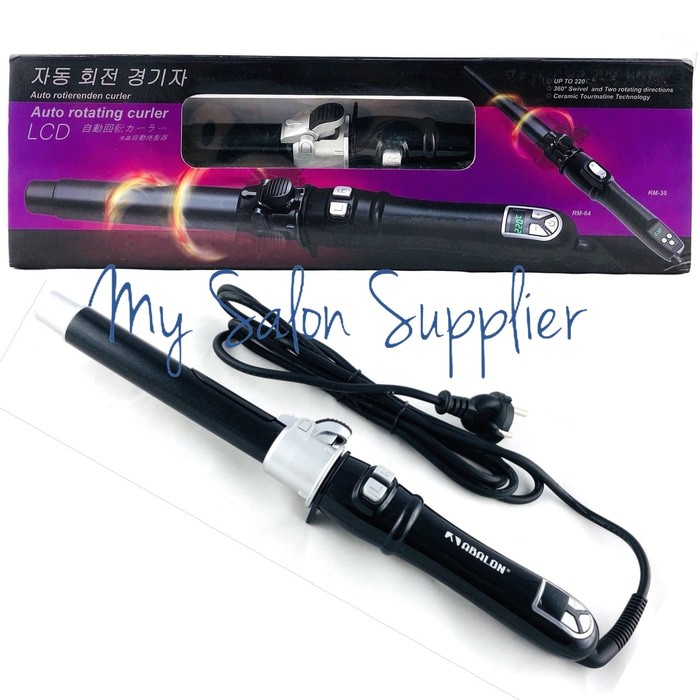 Catok Rambut Curly Auto Rotating Ceramic Curler Abalon