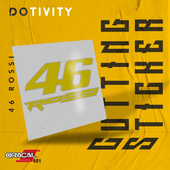 Cutting Sticker 46 ROSSI