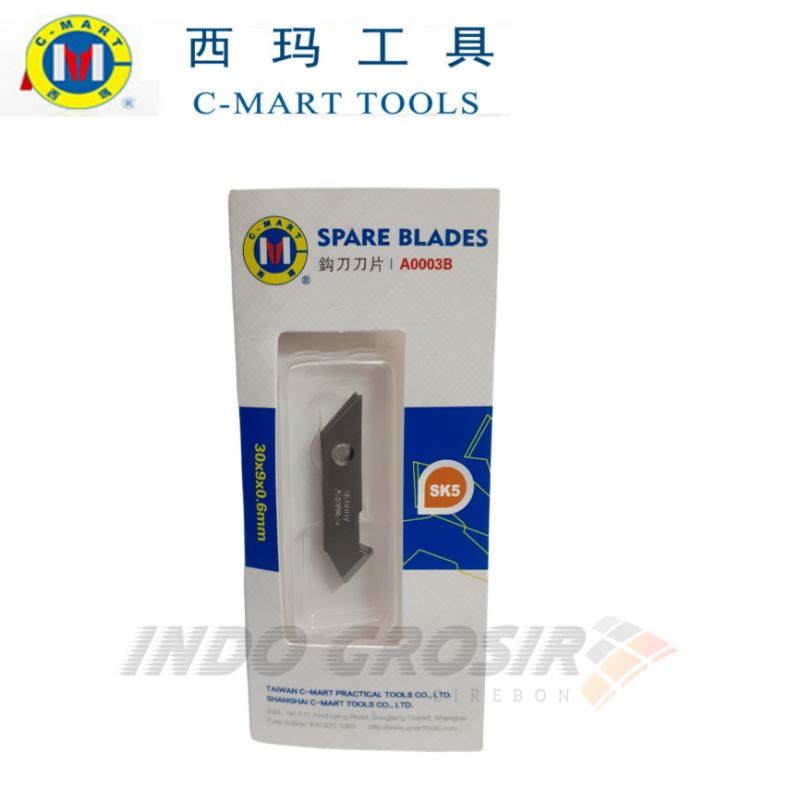 C-MART Cutter Acrylic Refill Blade / Isi Ulang Cutter Plastik SK5