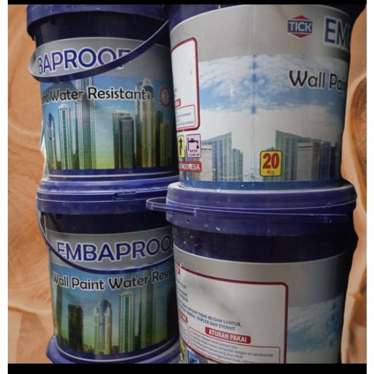 20 Kg cat tembok EMBAPROOF wall paint water resistant - cream