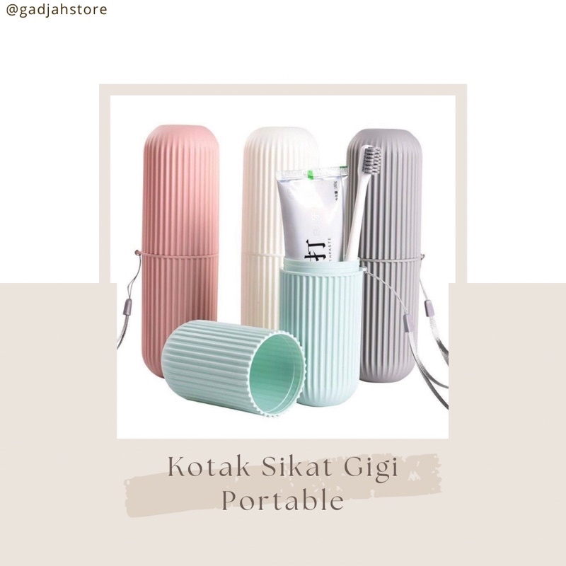 GS- KOTAK SIKAT GIGI ODOL TRAVEL PORTABLE - BIG TOOTHBRUSH CASE PASTEL