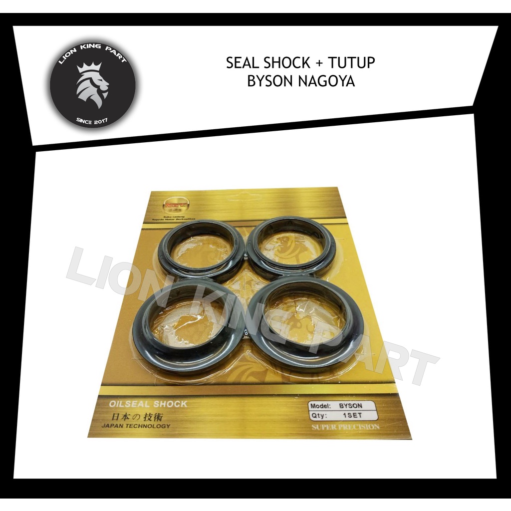 OIL SEAL SHOCK DEPAN + TUTUP BYSON NAGOYA