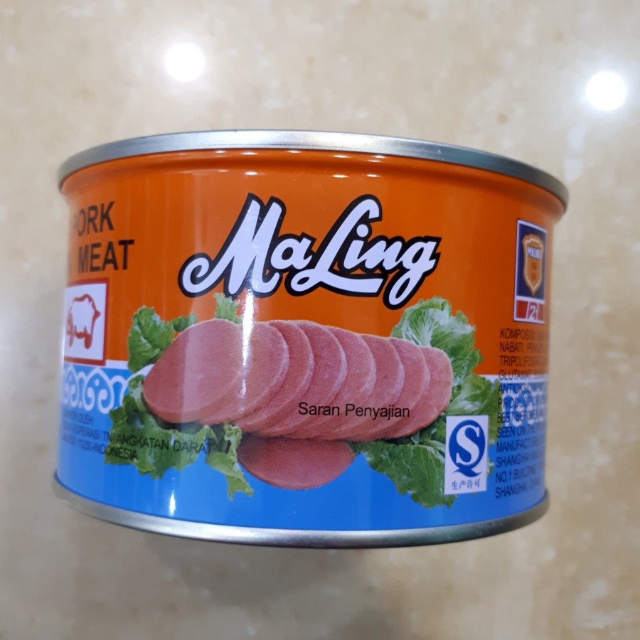 Ma Ling Luncheon Pork 397 gr TTS Canned / Daging Babi Maling