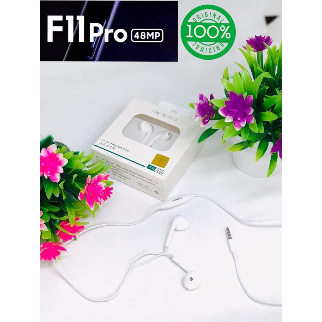 HANDSFREE OPPO F11 PRO ORIGINAL