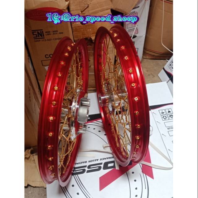 Velg Jari Jari Megapro Primus , Megapro hiu Paketan Ring 17 Stell Ulir Kepang