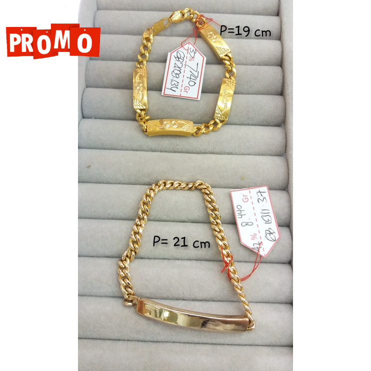 Gelang promo kadar 375/8karat rantai besar tebal dewasa