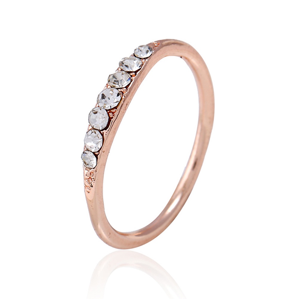 Hu Hu Hu Hu Hu Alat Bantu Pasang Kacamata♡ Cincin Wanita Hias Berlian Imitasi Untuk Pernikahan / Pertunangan / Hadiah