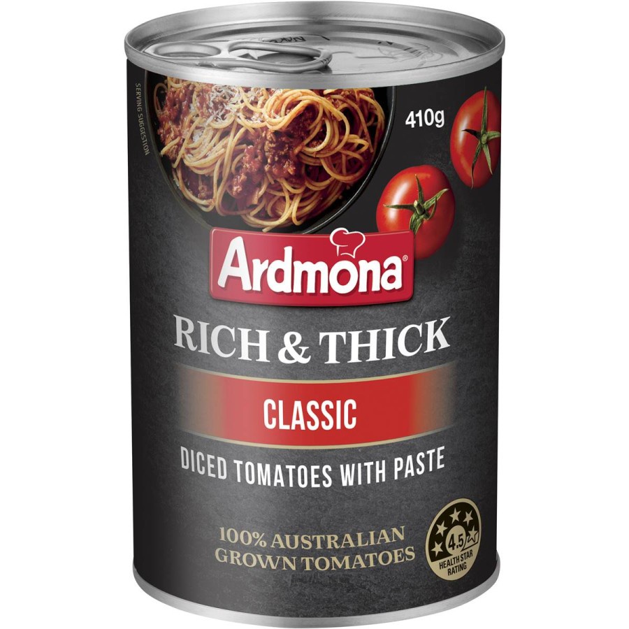 

ARDMONA TOMATO RICH & THICK 410GR | BUAH | SAYUR | KALENG | MAKANAN | INSTANT | SAUCE