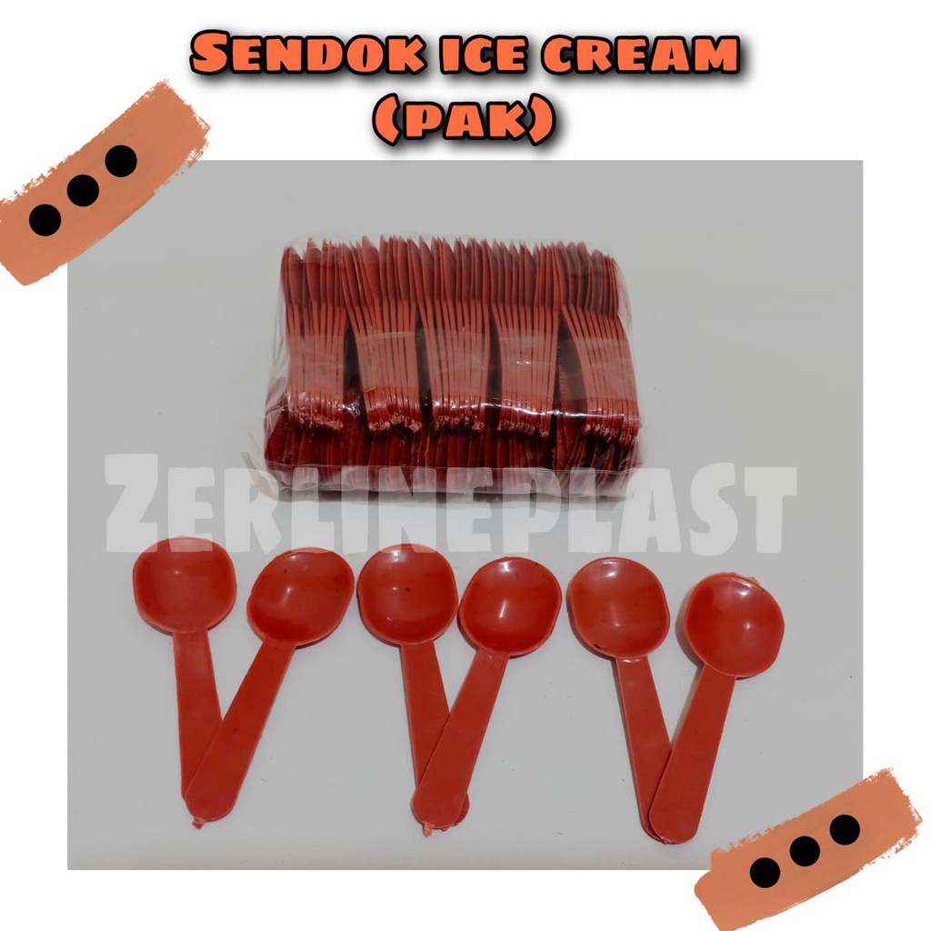 Sendok Ice Cream Plastik @100pcs