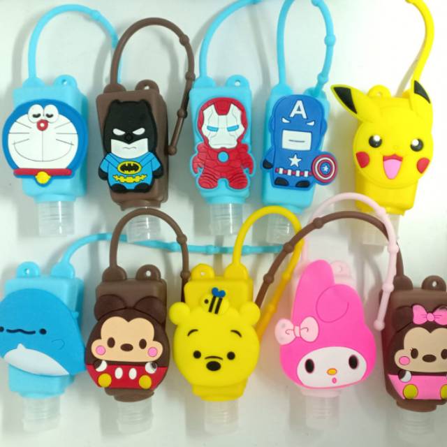LIMITED STOCK - Holder Hand sanitizer dan botol karakter anak