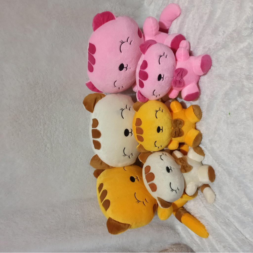 boneka paket kucing cantik lengkap XL 3 warna S 3 warna