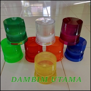 Lensa Lens Tutup Cover Kaca Mika Lampu Rotary Rotari Strobe Lamp