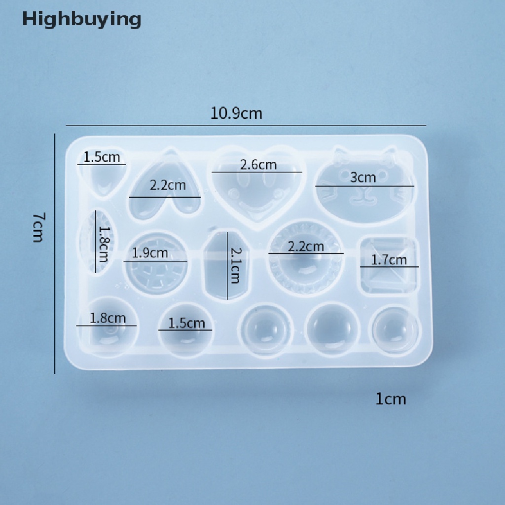 Hbid Cetakan Resin Epoxy UV Bahan Silikon Untuk Membuat Perhiasan Anting DIY