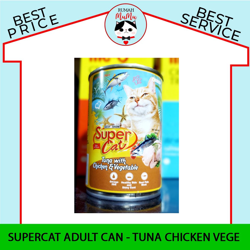 MAKANAN KALENG PREMIUM SUPERCAT 400 GR ADULT