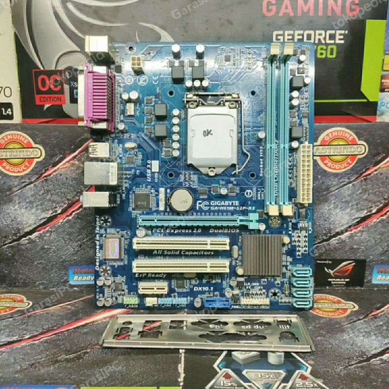 Motherboard H61 Gigabyte Socket LGA 1155 GA-H61M-S2P-R3 USB 3.0 DDr3