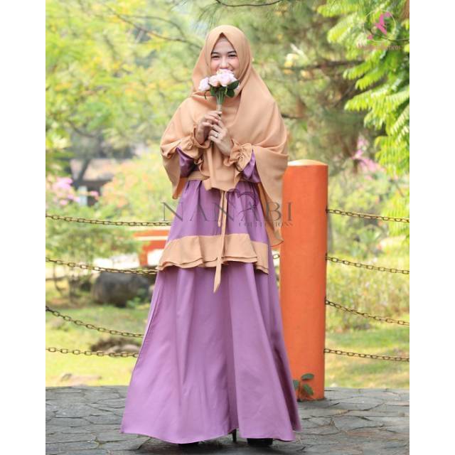 Gamis Zainab Set Syari Original by Nanabi Collections