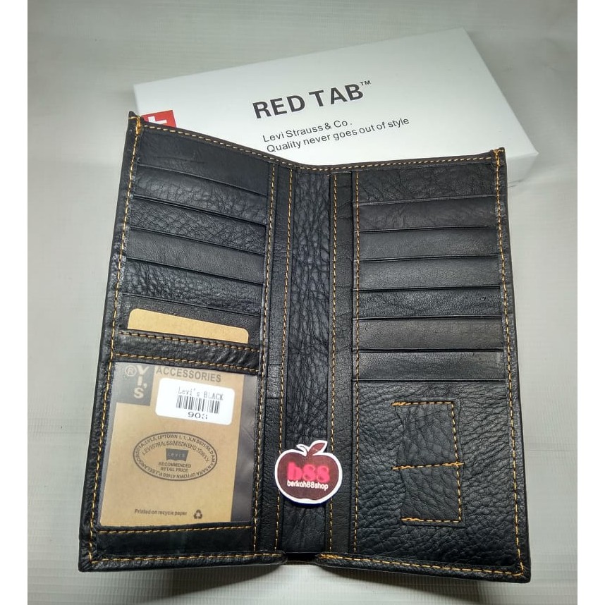 Dompet Kulit Panjang DP903 Polos / Dompet Kulit Pria Cowo Lipat Murah