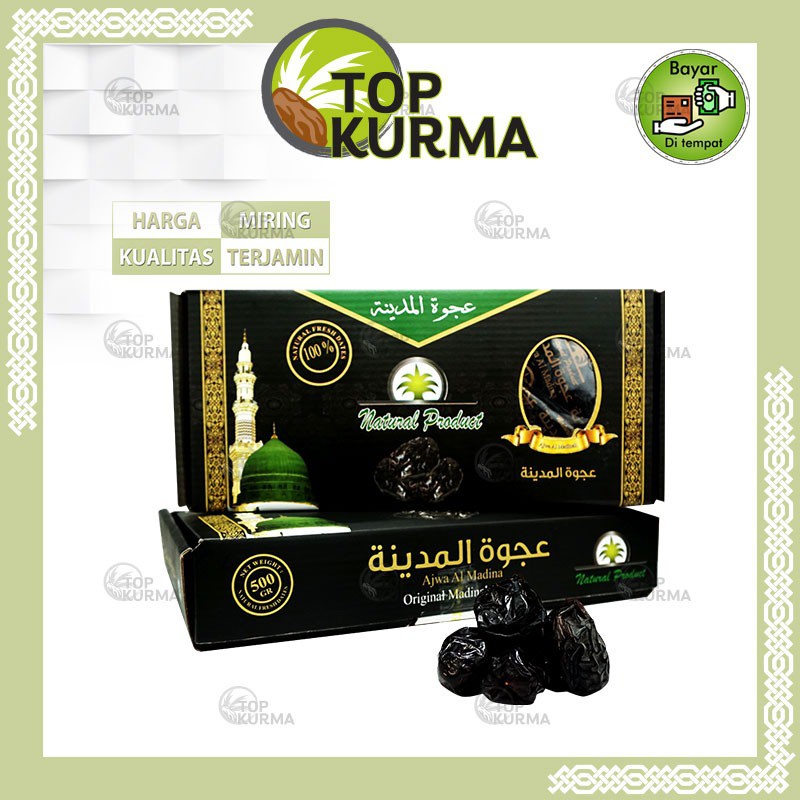 

500gr Kurma Ajwa Madinah NATURAL PRODUK