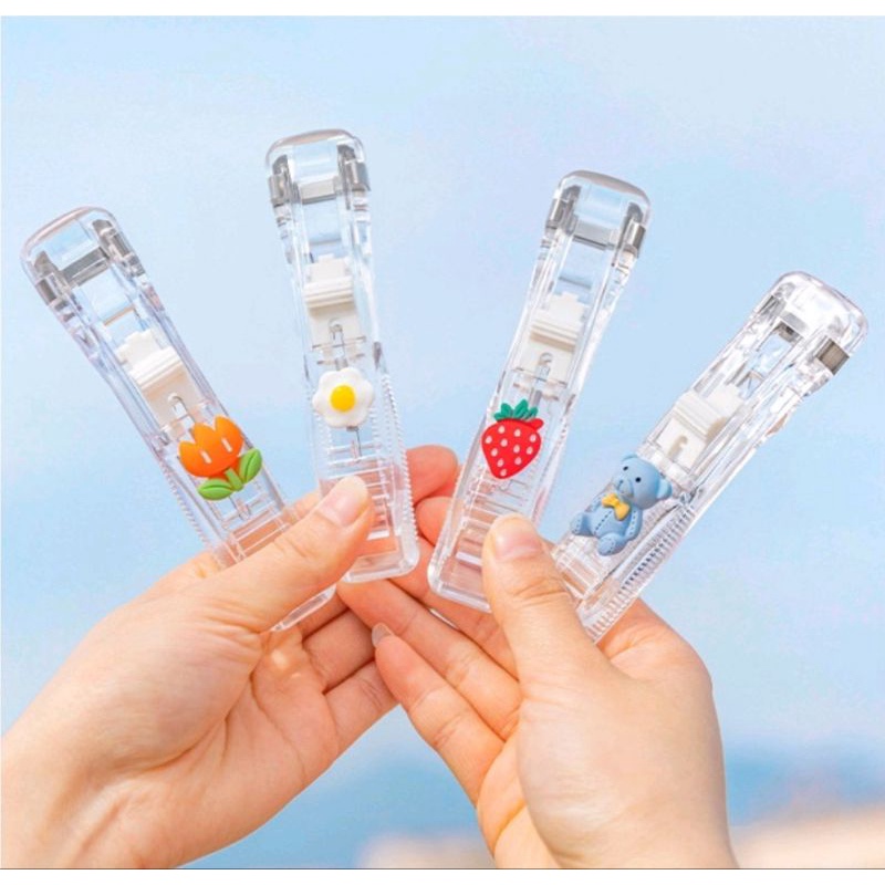 

Stapler Clip Steples Klip Paper Clipper Free isi 8 pcs Penjepit Kertas Tanpa Lubang