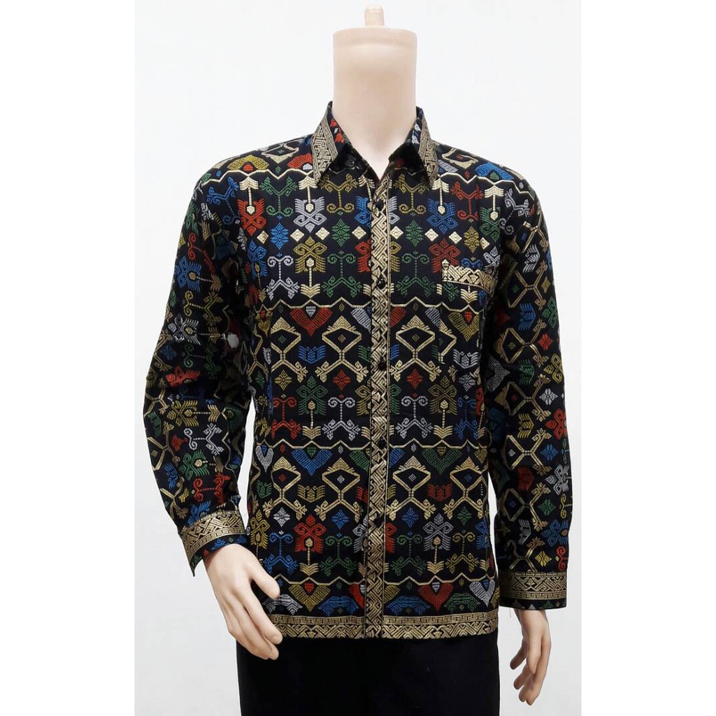 BATIK SARIMBIT COUPLE KELUARGA FAMILY AYAH IBU ANAK SERAGAM ROK N BLUS MENTARI PRODO PENDEK HITAM