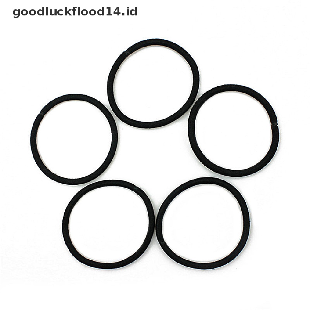 [OOID] 40 PcsBlack Elastic Rope Ring Hairband Women Girls Hair Band Tie Ponytail Holder ID