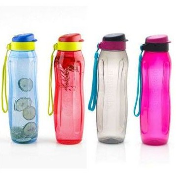 tupperware botol minum botol eco new 1liter 1pcs tutup flip