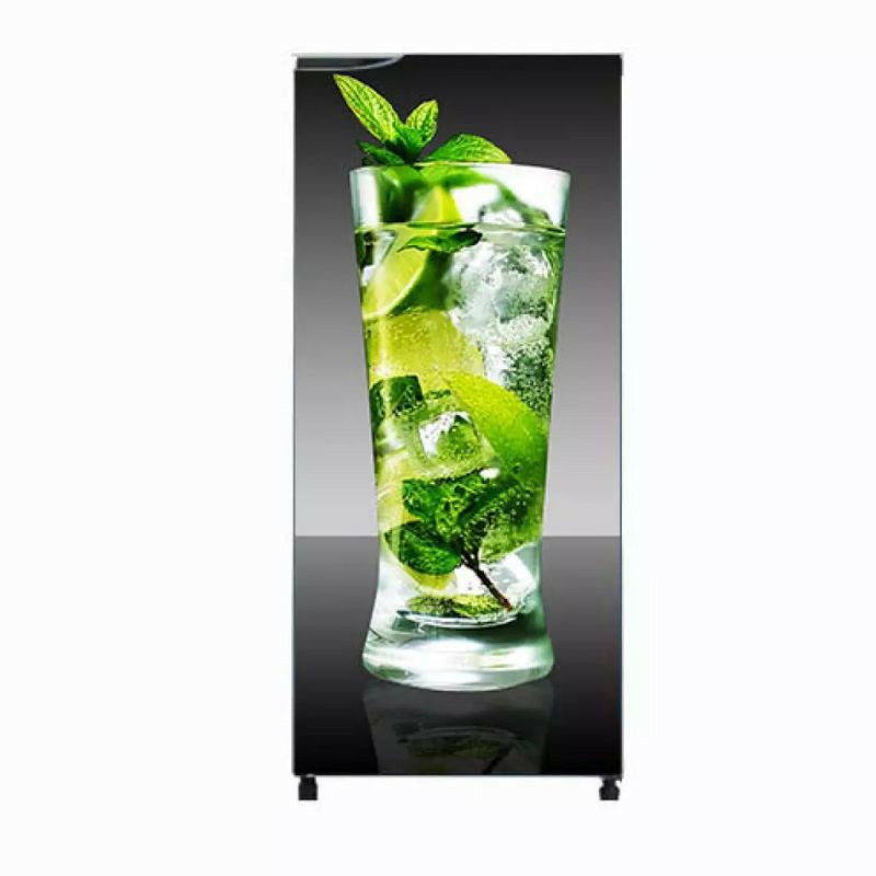 Sticker kulkas 1 pintu motif GREEN LEMON