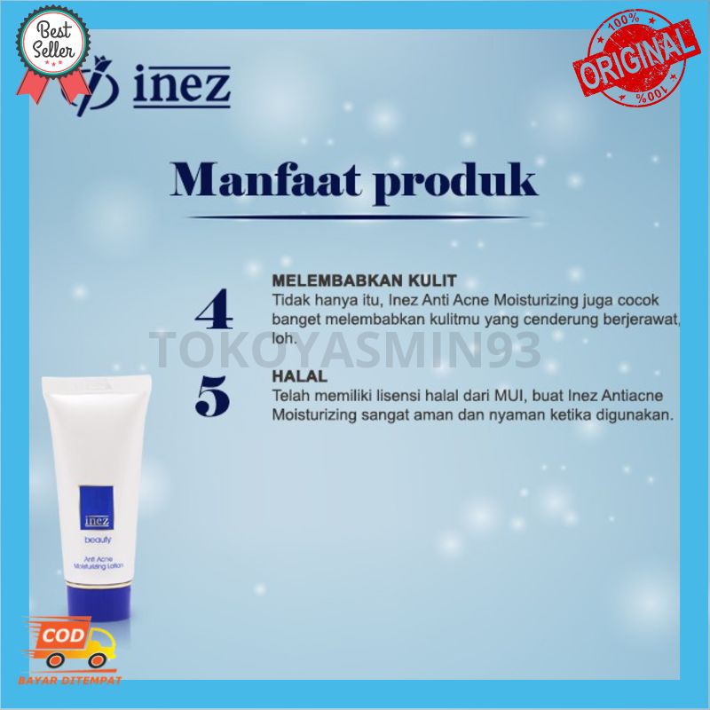 Inez Anti Acne Moisturizing Lotion Murah