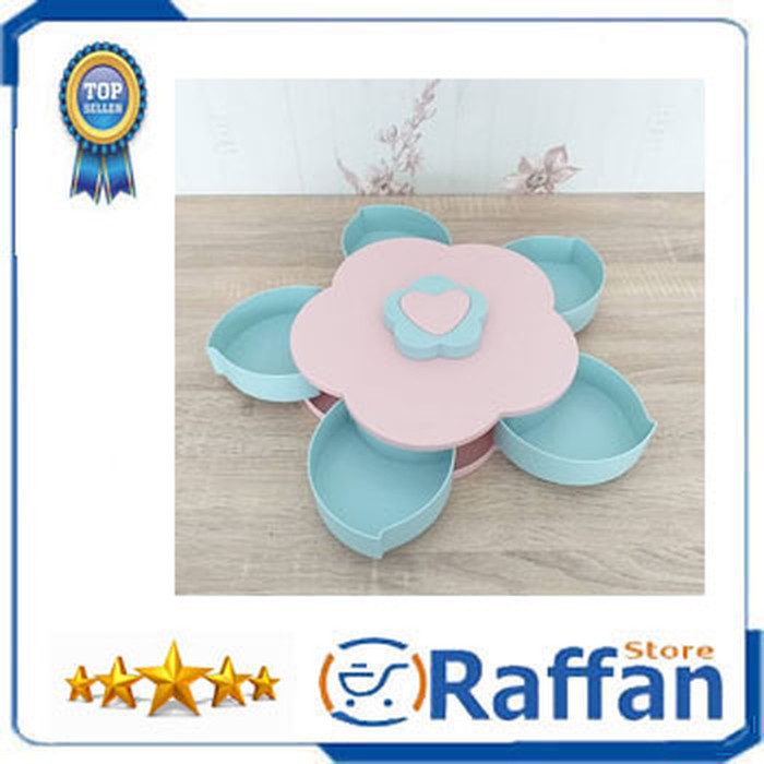 Toples putar -Toples putar bunga - Toples kue - Toples kue lebaran -Toples kue putar