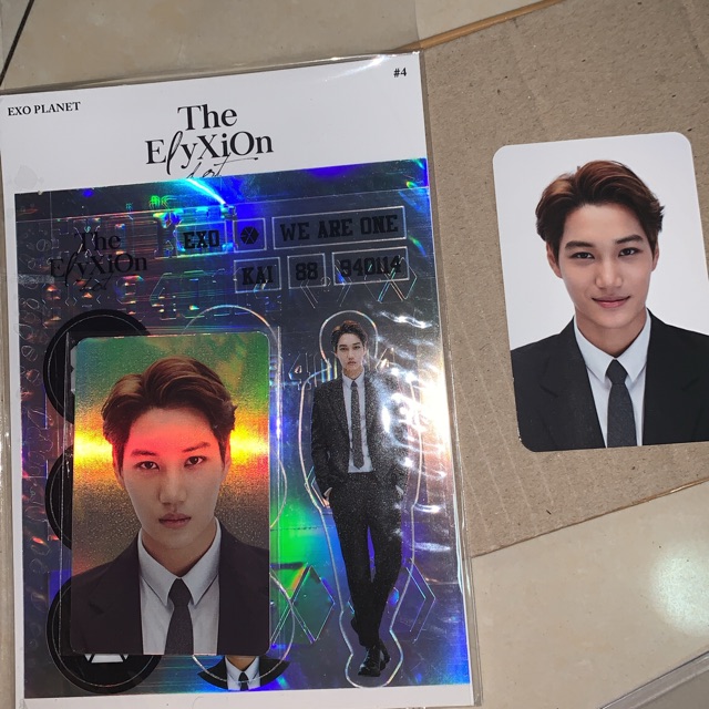 EXO ELYXION DOT GOODS DECO STICKER KAI TIHOL TICKET HOLDER PC PHOTOCARD