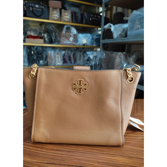 TB BRITTEN MINI TOTE BARK