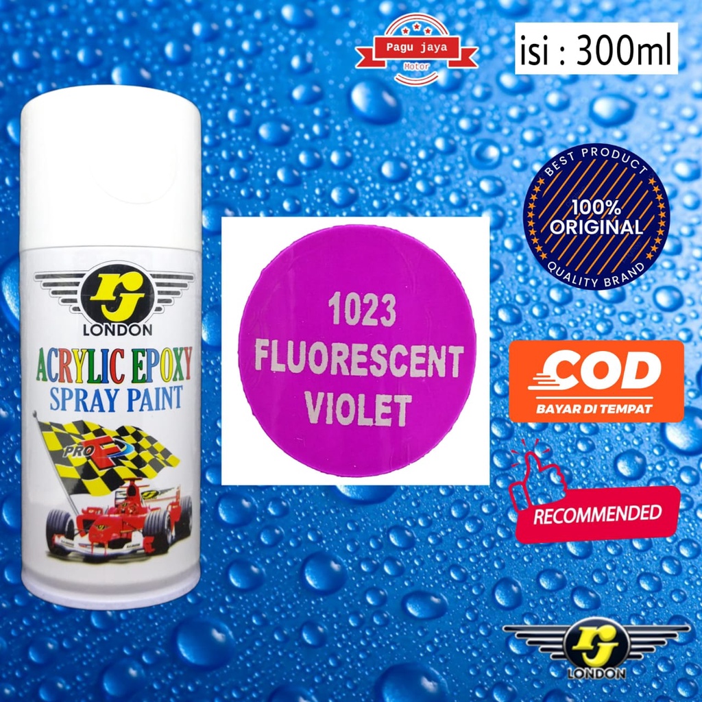 rj london 300ml fluorescent ungu violet stabilo cat semprot spray paint pilox pilok