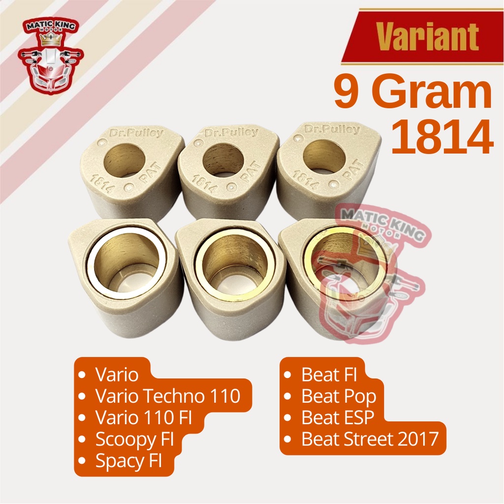 Sliding Roller Beat Scoopy Vario Spacy 110 Fi ESP POP  Street DR PULLEY 1814