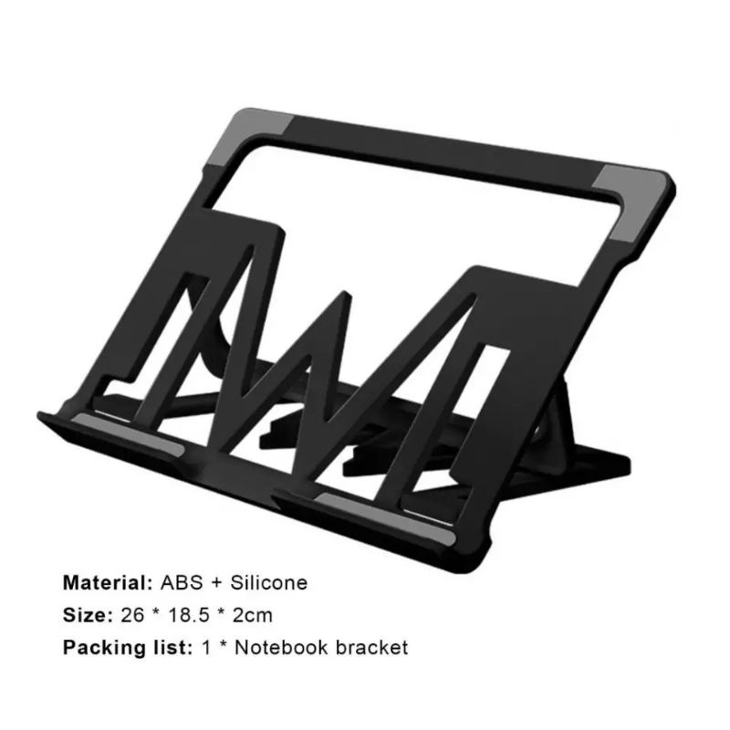 Holder HD-46 Stand Holder Laptop Tablet Notebook  Portable Antiselip Dapat di Lipat HD46  HD 46