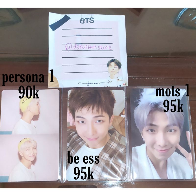 Photocard RM namjoon be essential persona 1 mots 1