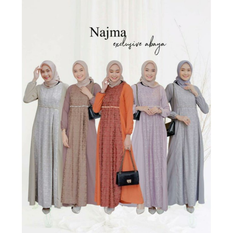 Najma Exclusive Abaya (  Payet ) by Bbc Part I
