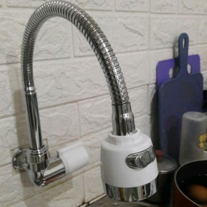 Soligen Kran Angsa Fleksibel Keran Air Cuci Piring Dapur Sink