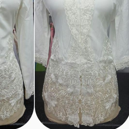 ✈ Kebaya encim modern putih polos ➳