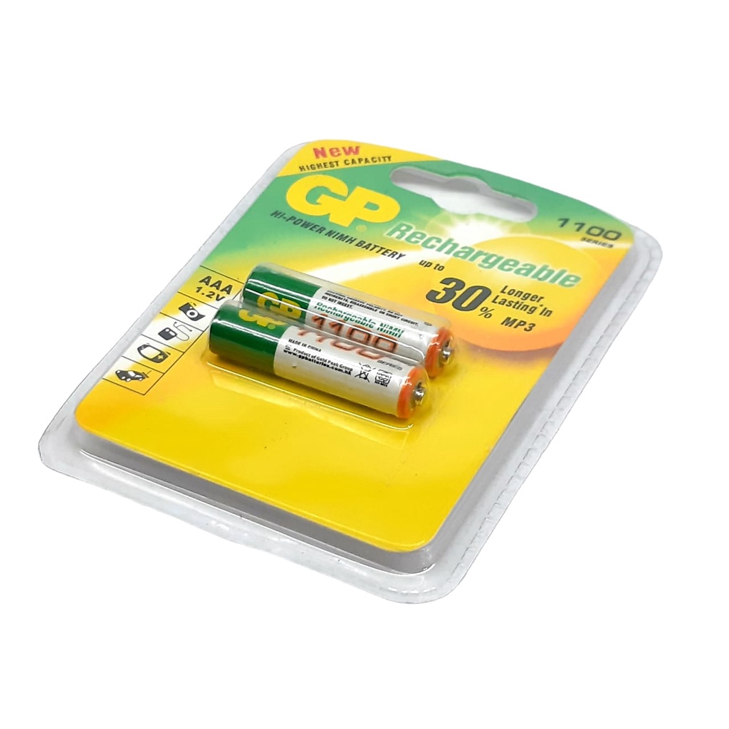 Baterai Cas AAA NI-MH 1.2V-1100mAh  Untuk Timbangan Digytal, Alat Kesehatan Dll Paket 2pcs