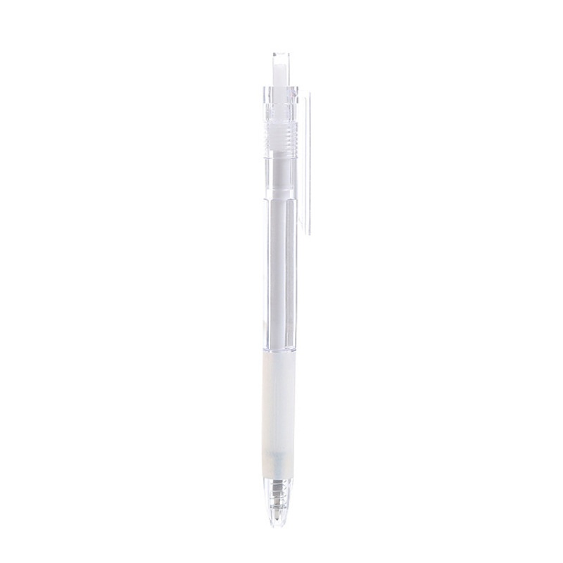 5pcs 0.5mm Black Ink Transparent Press Signature Gel Pen School Office Stationery Supplies