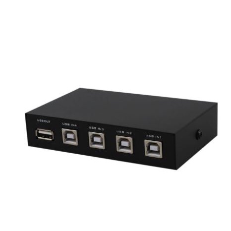 Manual Switch Printer 4 Port - Data Switcher 1-4 Usb