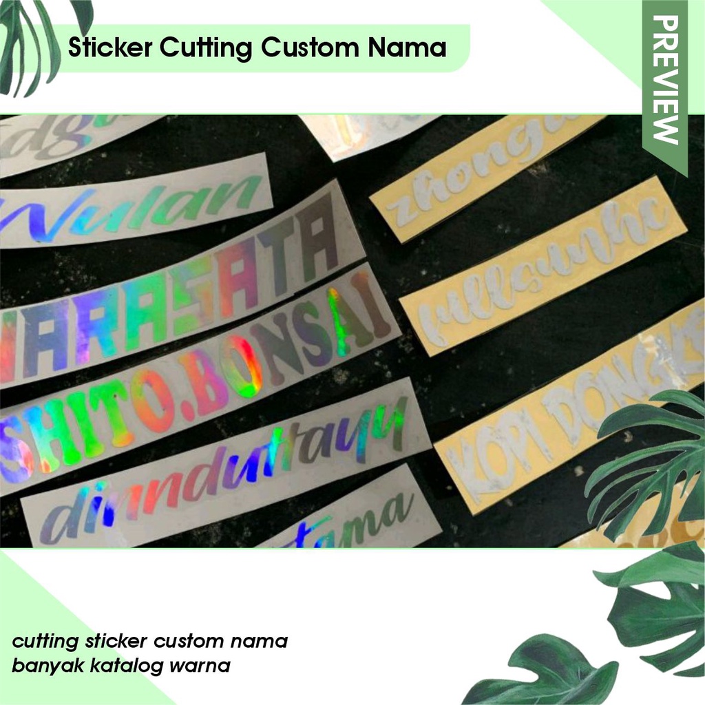 

cutting stiker nama custom