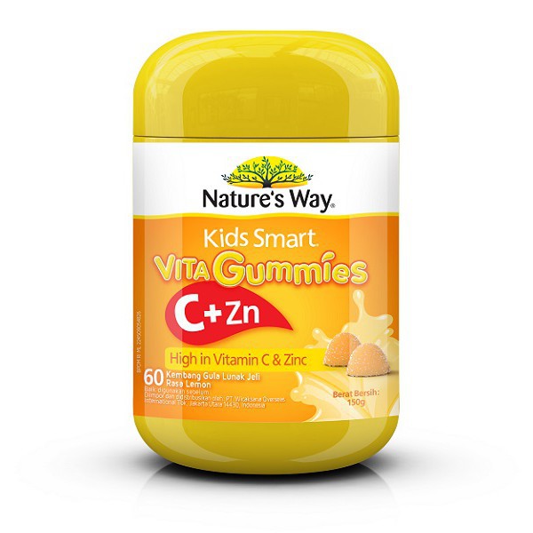 Natures Way Kids Smart VitaGummies Vitamin C + Zinc 60 Gummies