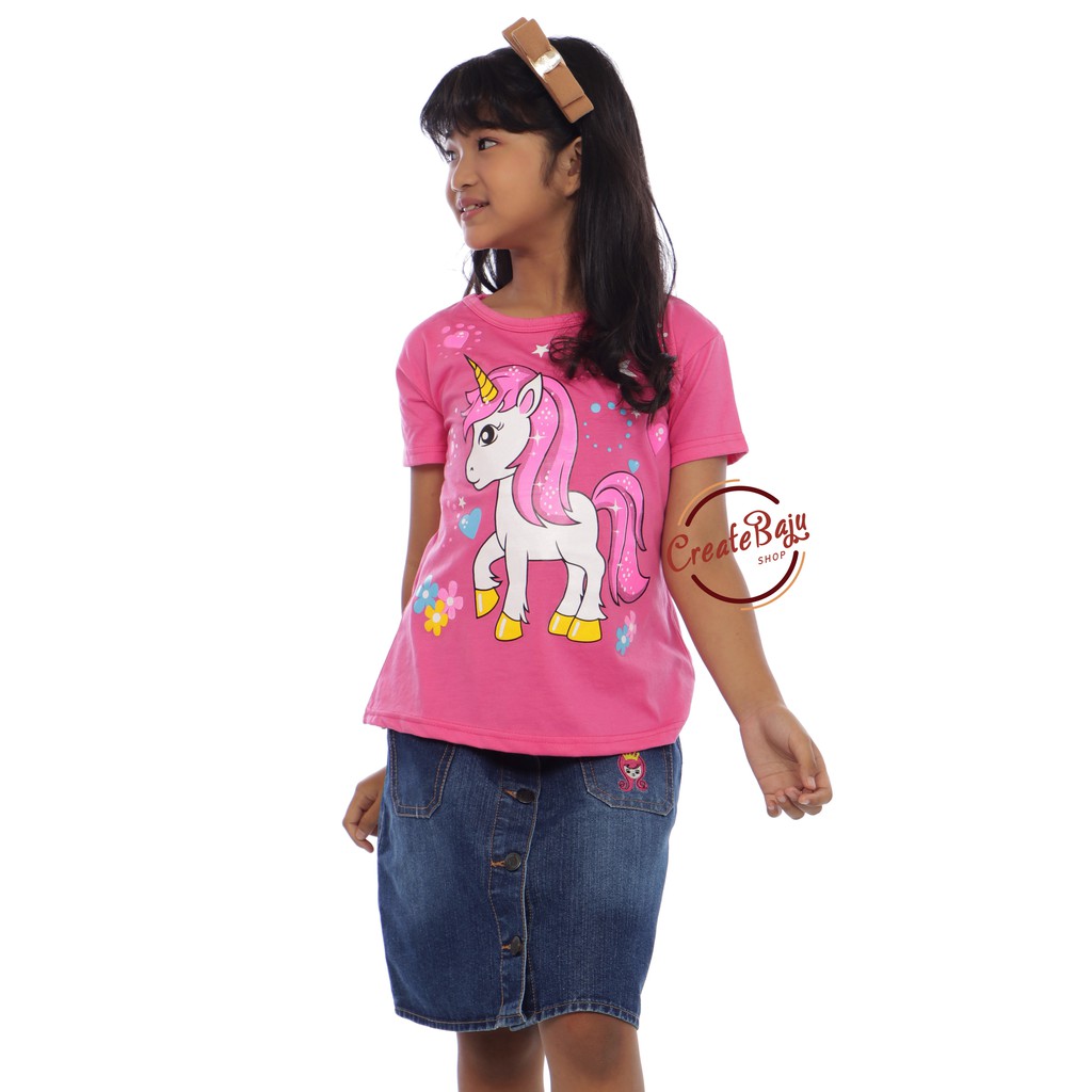 KAOS ANAK CEWEK 1-7 TAHUN BAJU ATASAN ANAK PEREMPUAN TERMURAH FASHION