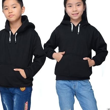 SWEATER ANAK POLOS HOODIE USIA 6 7 8 9 10 TAHUN