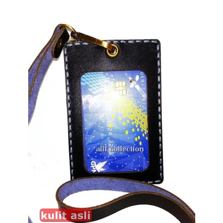 

iD card holder kulit asli - name tag kulit asli costum nama perusahaan dan photo H